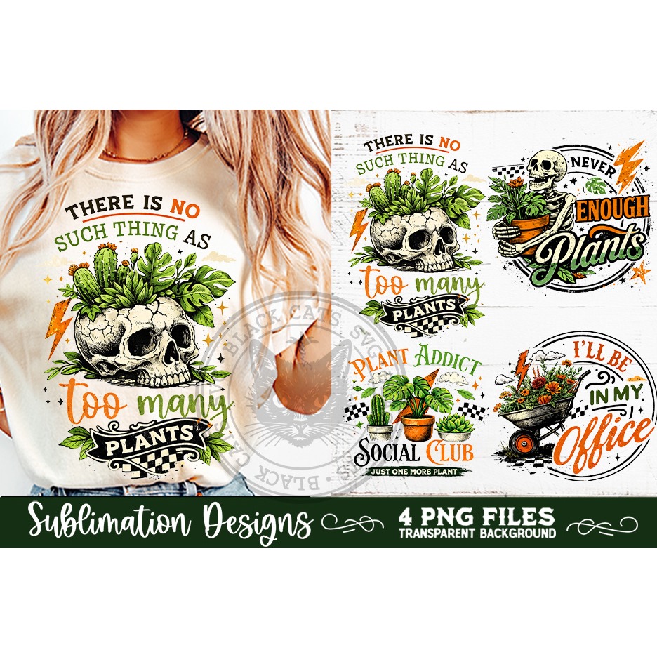 Plant Lover PNG Sublimation 4 Designs (10) 2