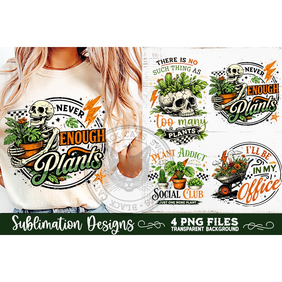 Plant Lover PNG Sublimation 4 Designs (10) 5