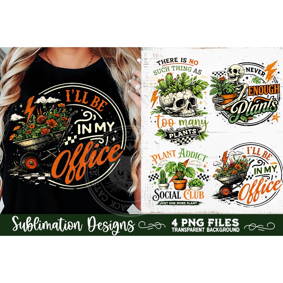 Plant Lover PNG Sublimation 4 Designs (10) 6