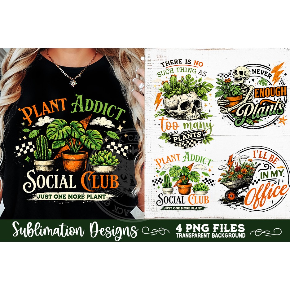 Plant Lover PNG Sublimation 4 Designs (10) 7