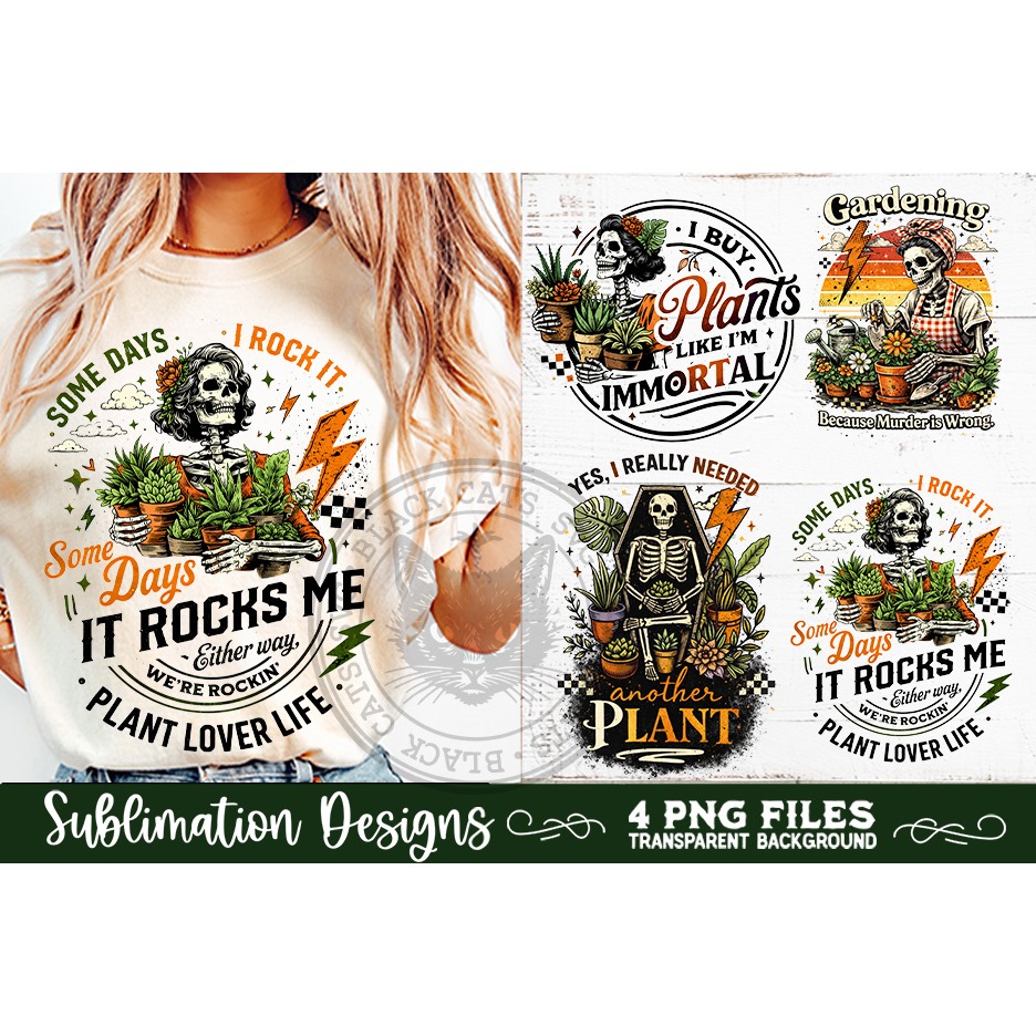Plant Lover PNG Sublimation 4 Designs 3