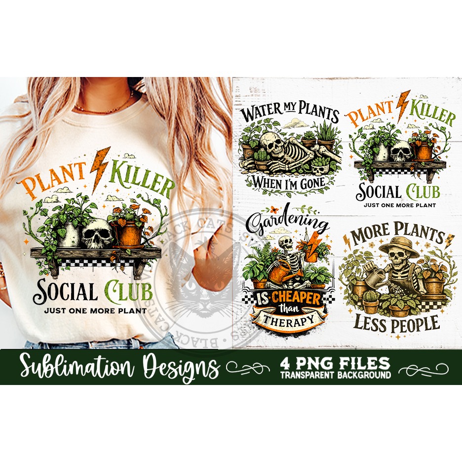 Plant Lover PNG Sublimation 4 Designs (3) 8