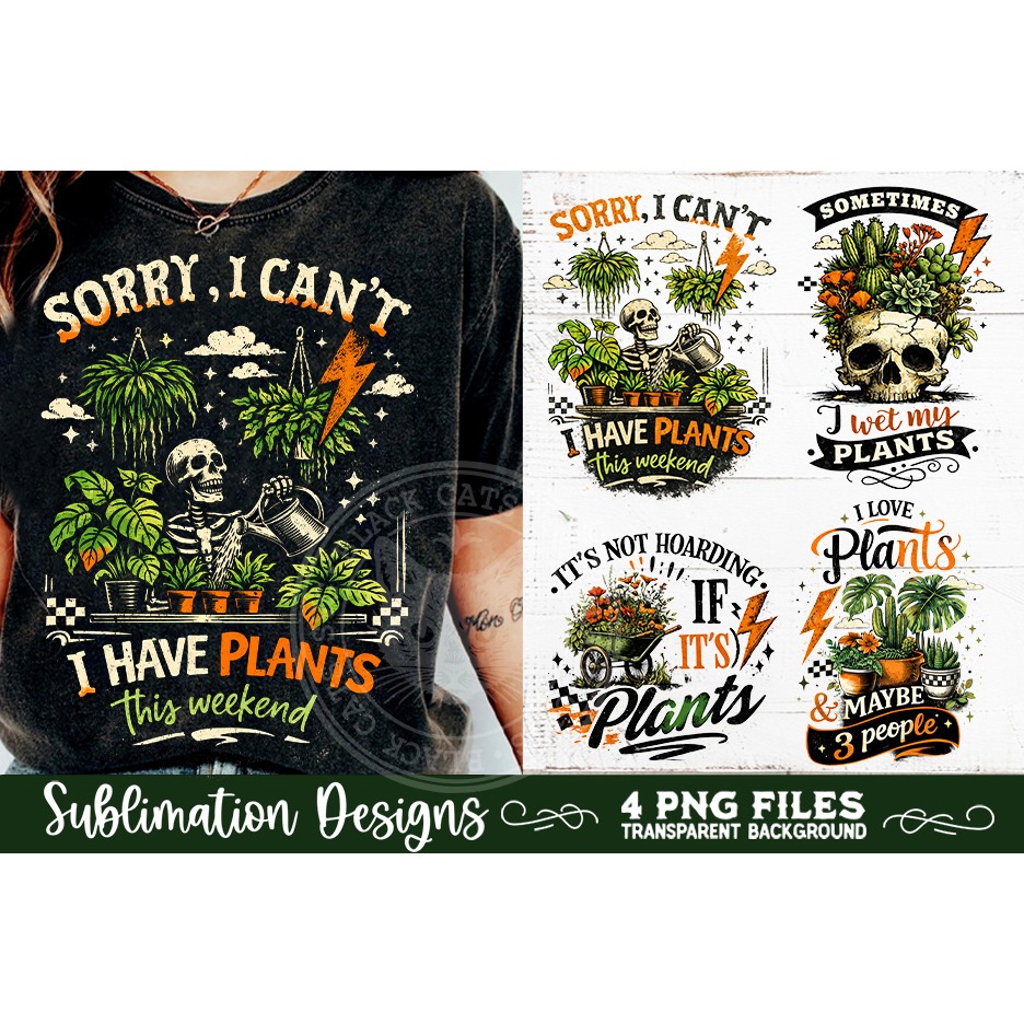 Plant Lover PNG Sublimation 4 Designs (4)