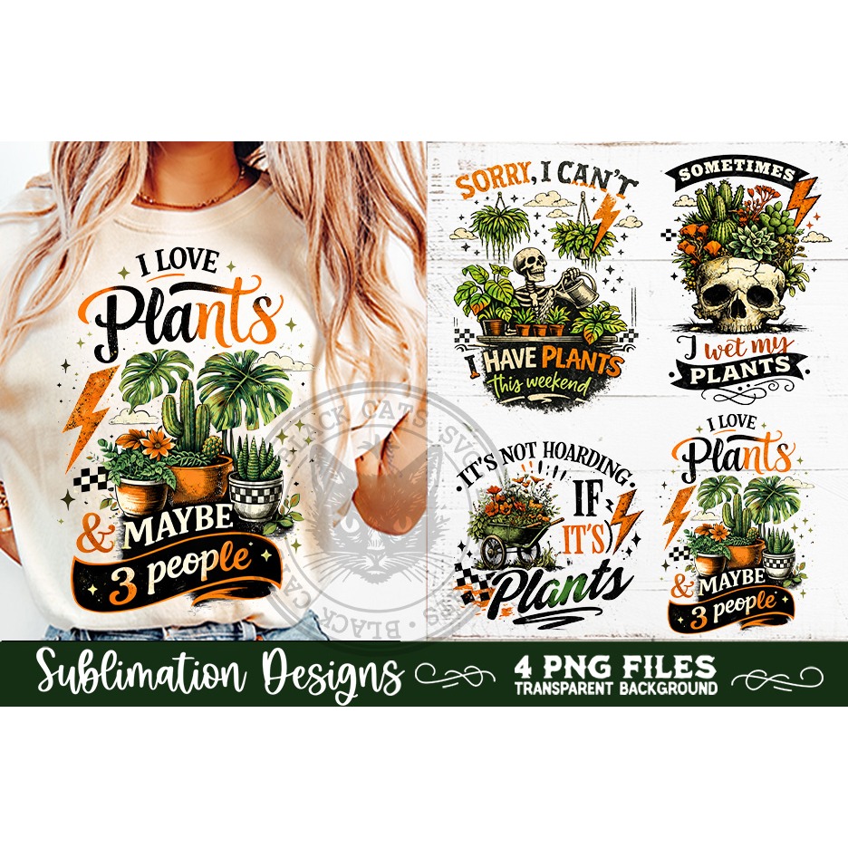 Plant Lover PNG Sublimation 4 Designs (4) 2