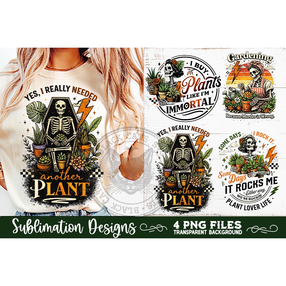 Plant Lover PNG Sublimation 4 Designs 5