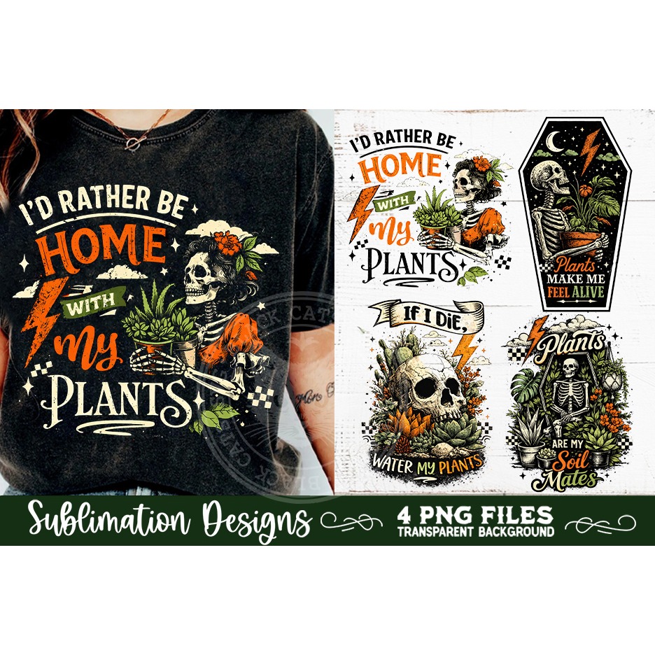 Plant Lover PNG Sublimation 4 Designs (5)