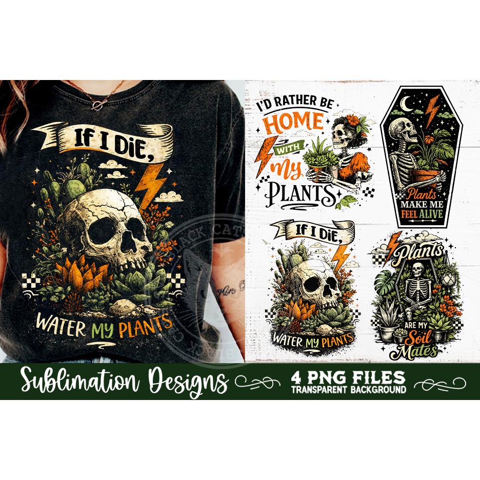 Plant Lover PNG Sublimation 4 Designs (5) 2