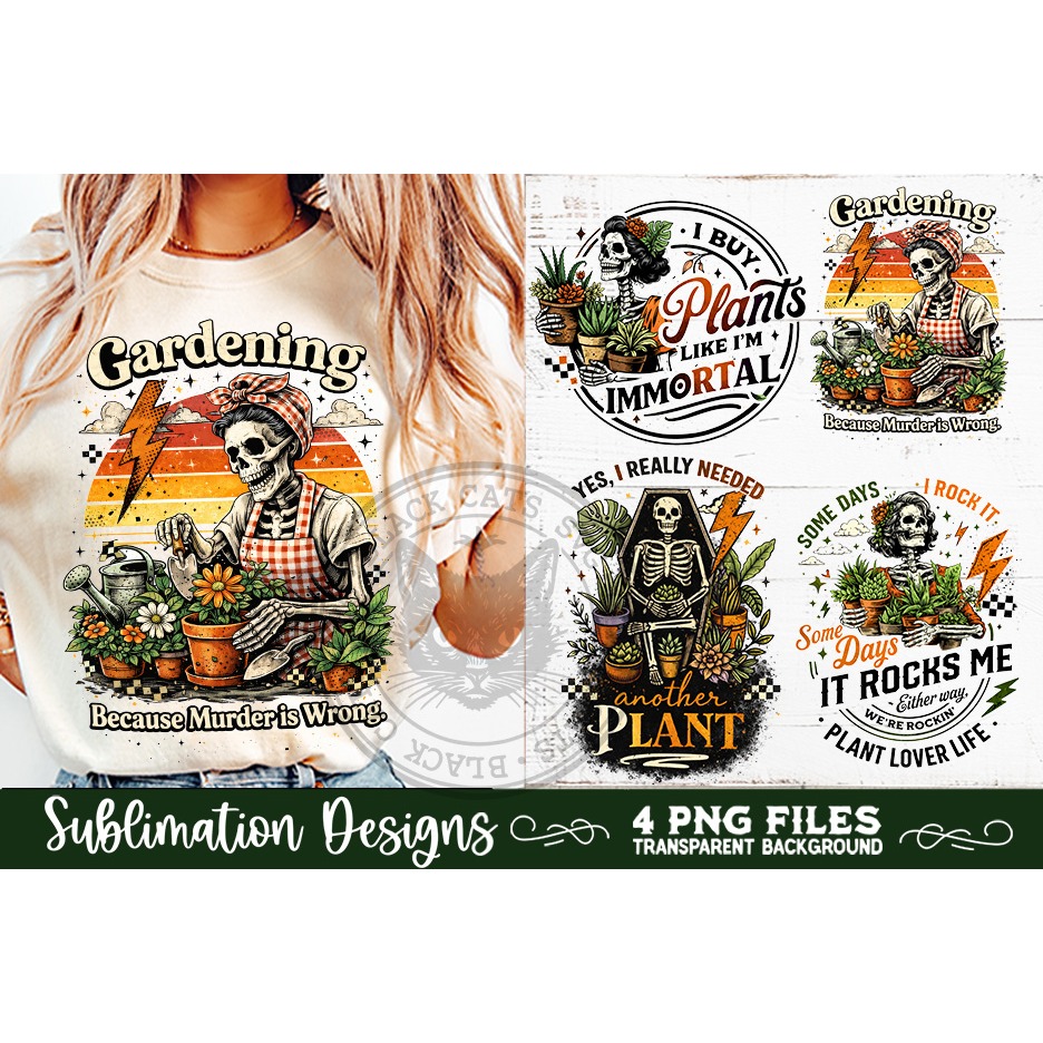 Plant Lover PNG Sublimation 4 Designs 6