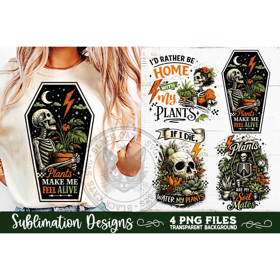 Plant Lover PNG Sublimation 4 Designs (5) 5