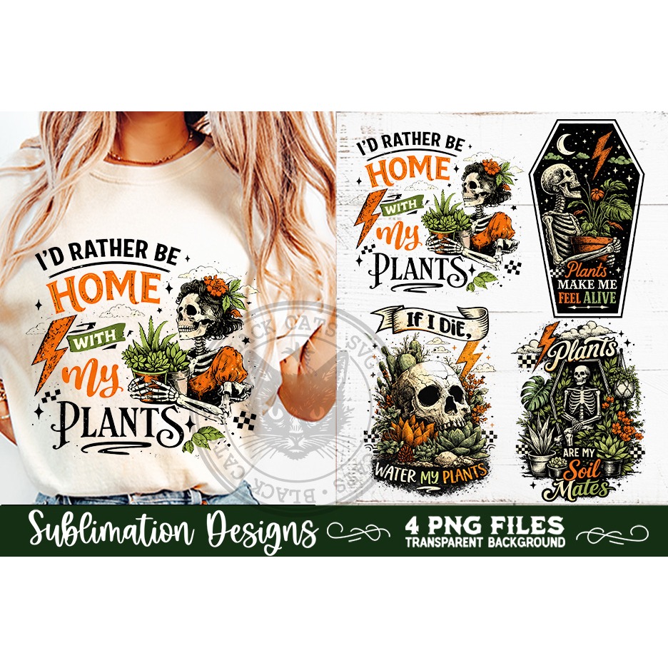 Plant Lover PNG Sublimation 4 Designs (5) 6