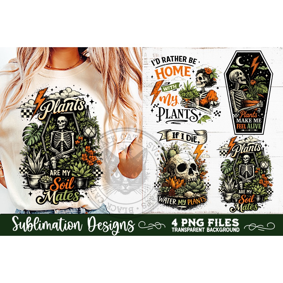 Plant Lover PNG Sublimation 4 Designs (5) 7