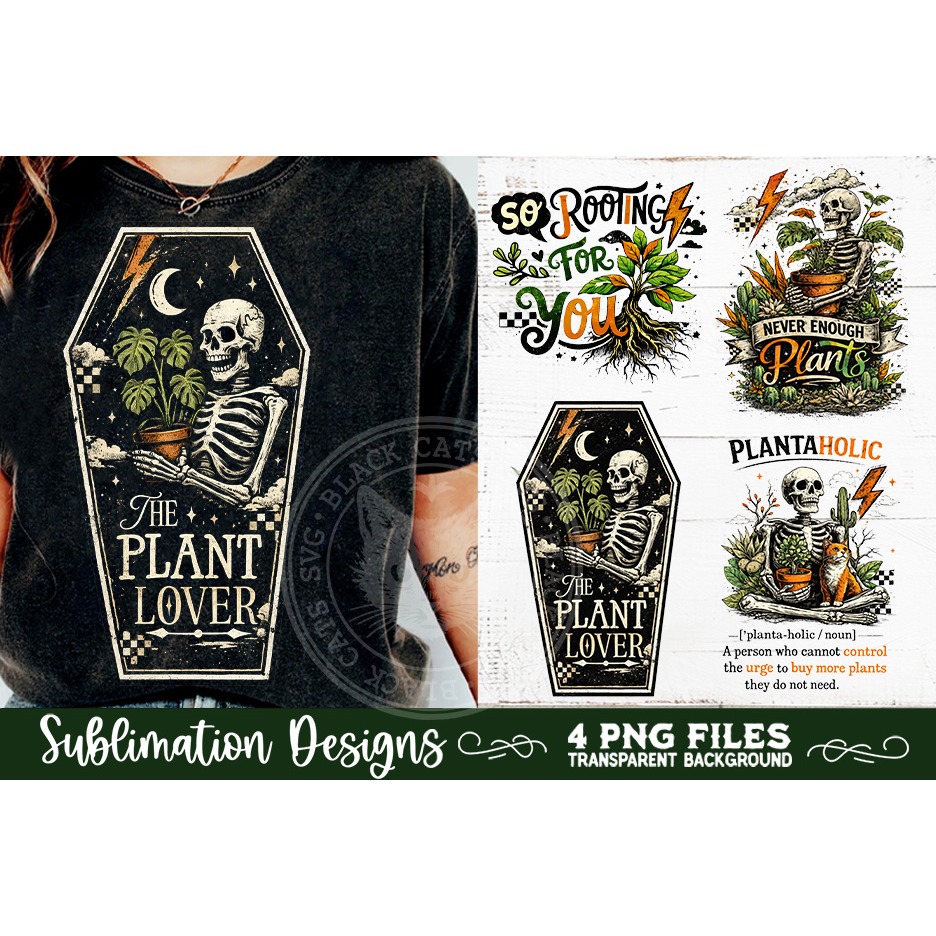 Plant Lover PNG Sublimation 4 Designs (6)