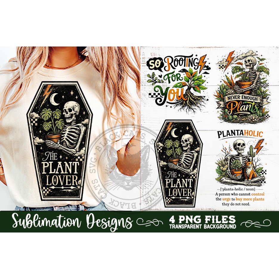 Plant Lover PNG Sublimation 4 Designs (6) 2
