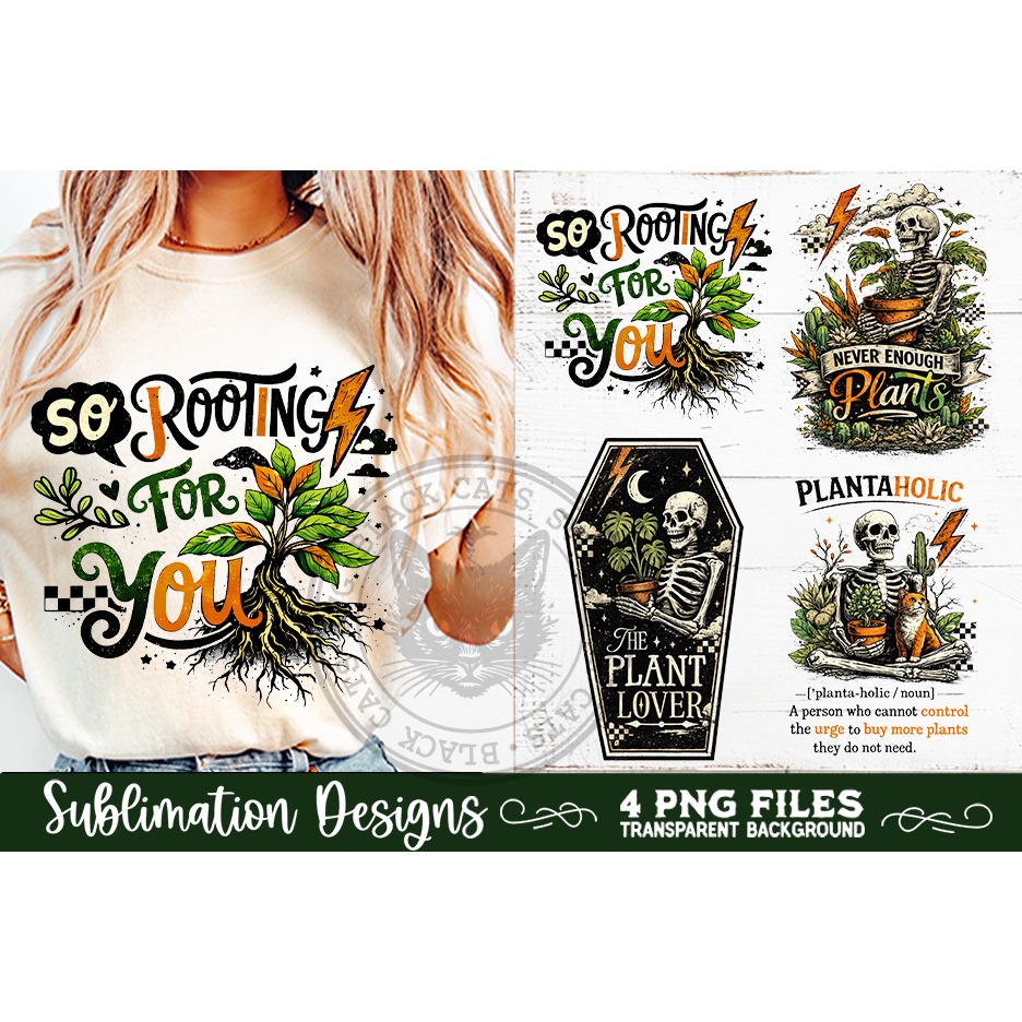 Plant Lover PNG Sublimation 4 Designs (6) 3
