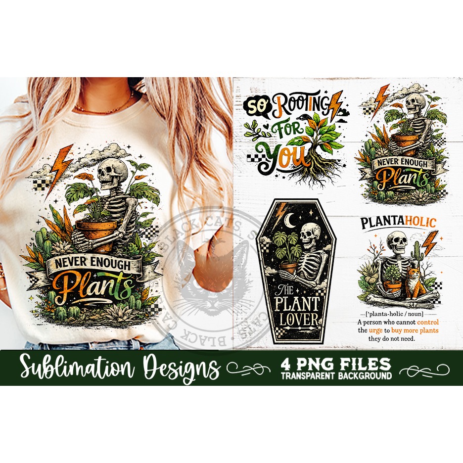 Plant Lover PNG Sublimation 4 Designs (6) 4