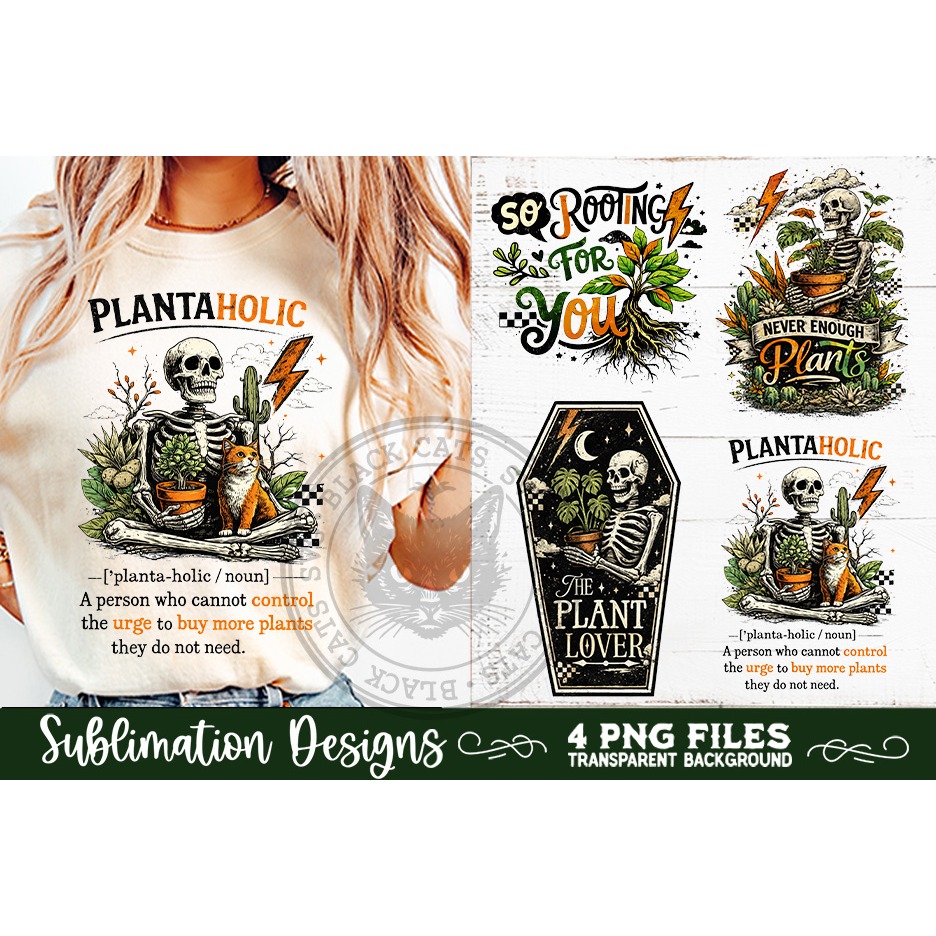 Plant Lover PNG Sublimation 4 Designs (6) 5