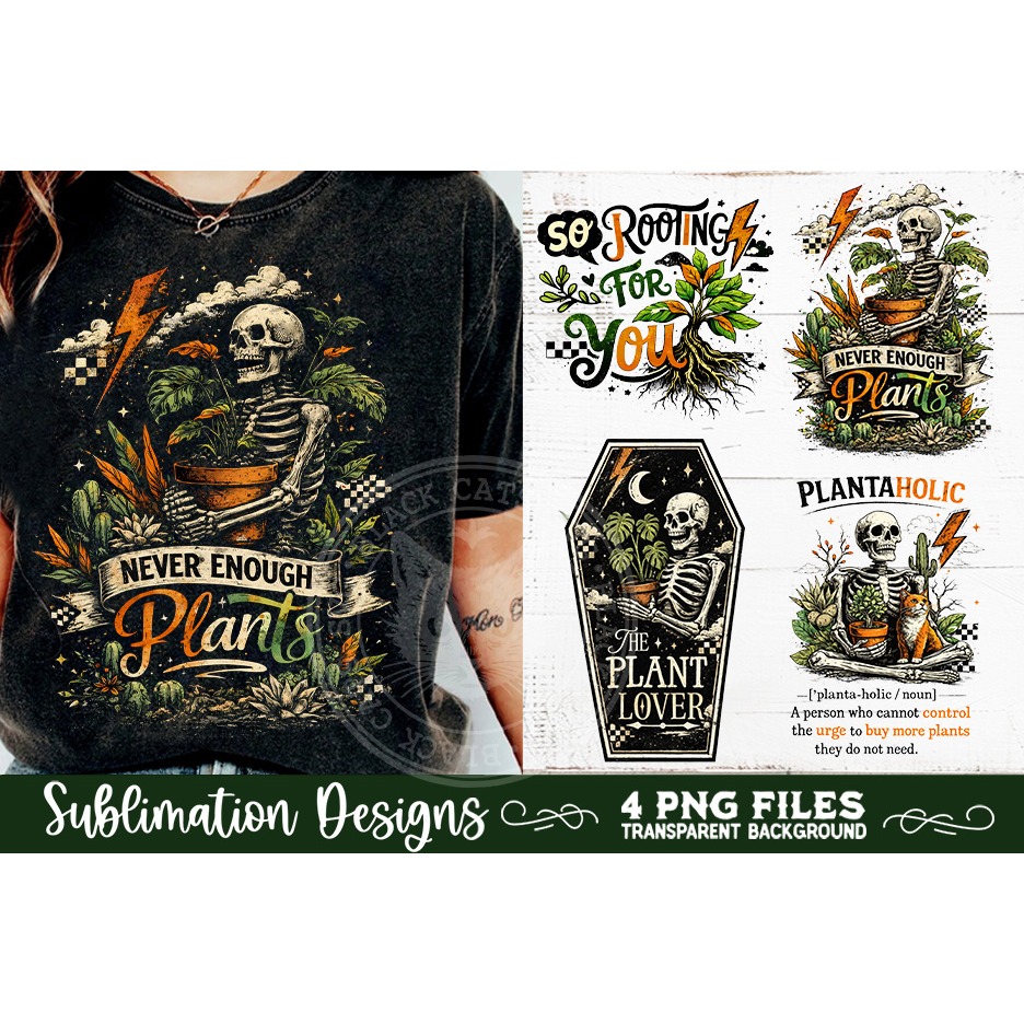 Plant Lover PNG Sublimation 4 Designs (6) 6