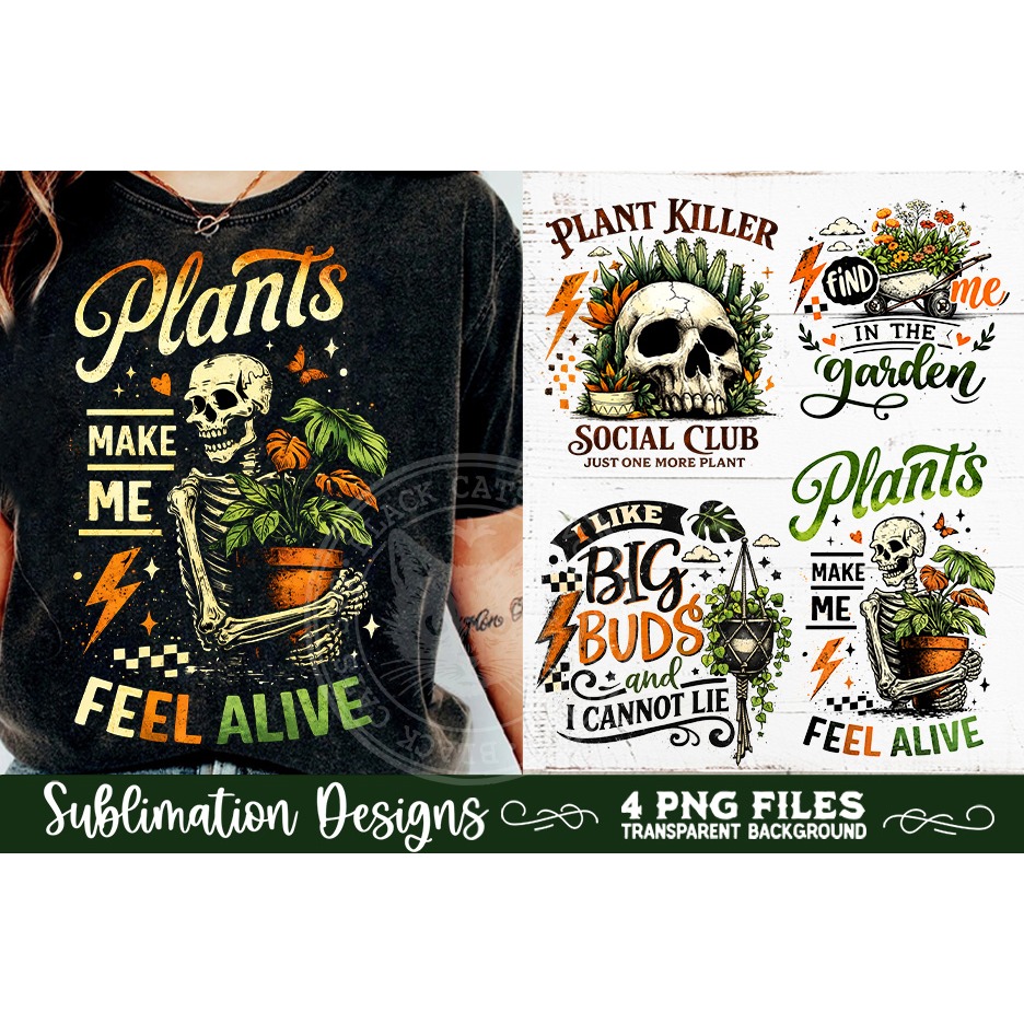 Plant Lover PNG Sublimation 4 Designs (7)