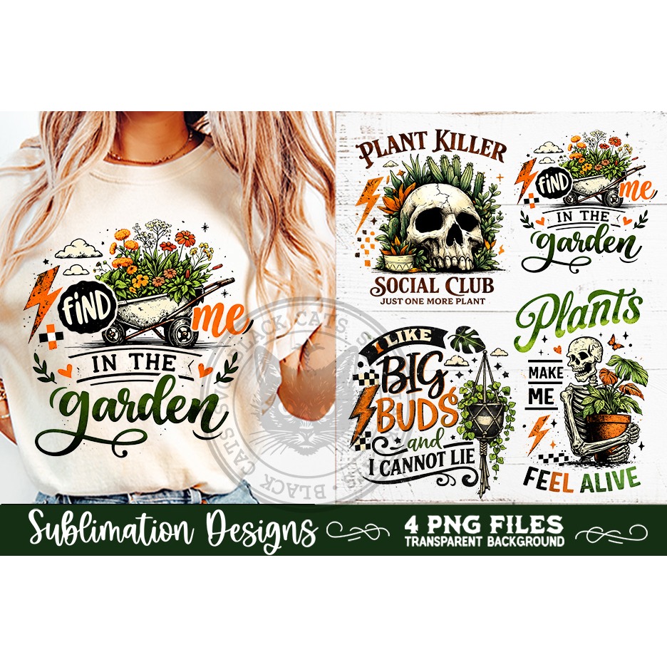 Plant Lover PNG Sublimation 4 Designs (7) 2