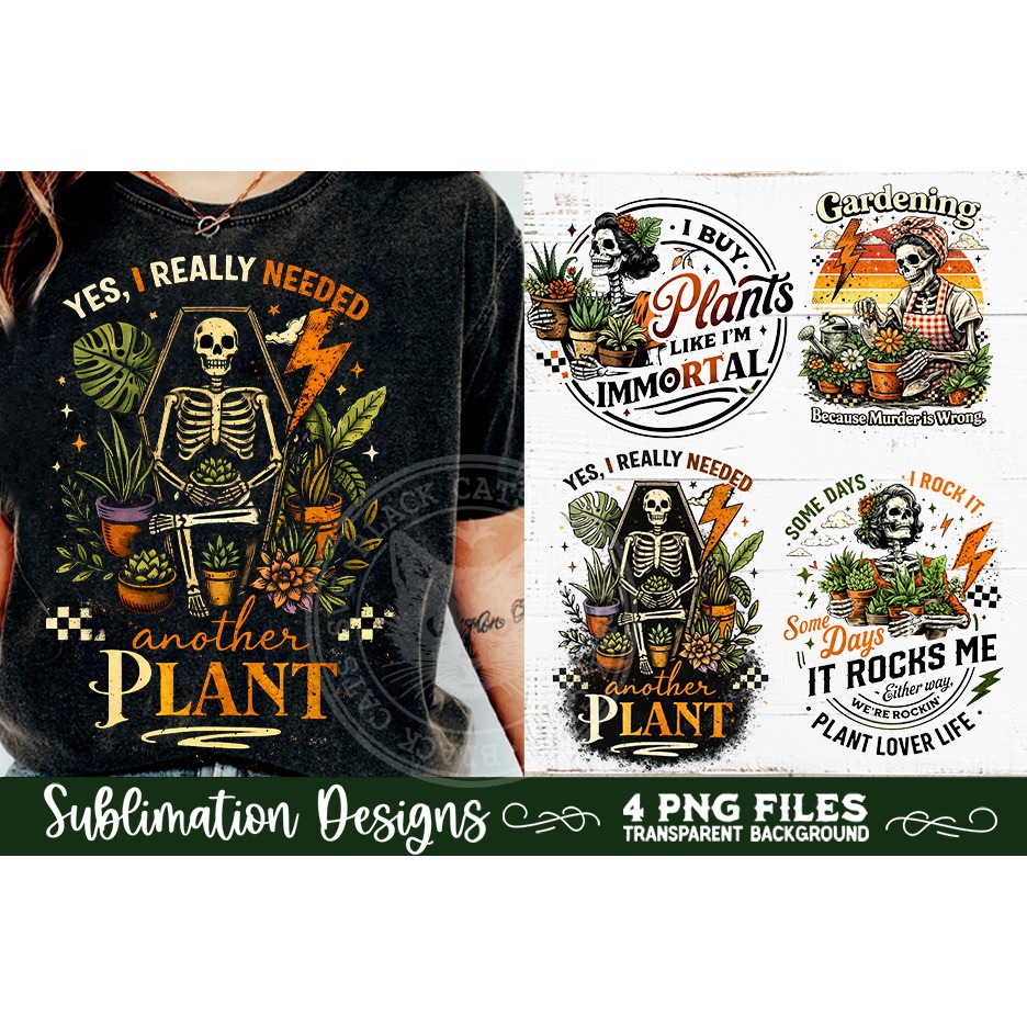 Plant Lover PNG Sublimation 4 Designs 8