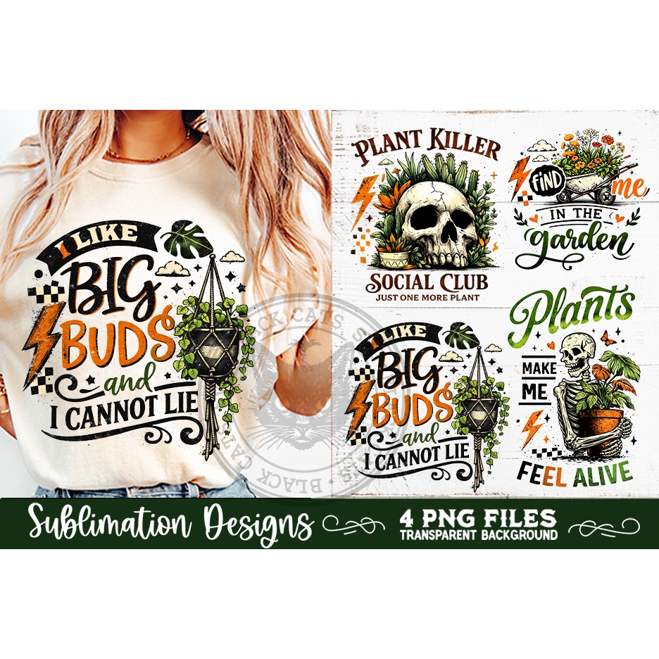 Plant Lover PNG Sublimation 4 Designs (7) 3