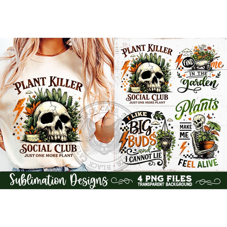 Plant Lover PNG Sublimation 4 Designs (7) 4