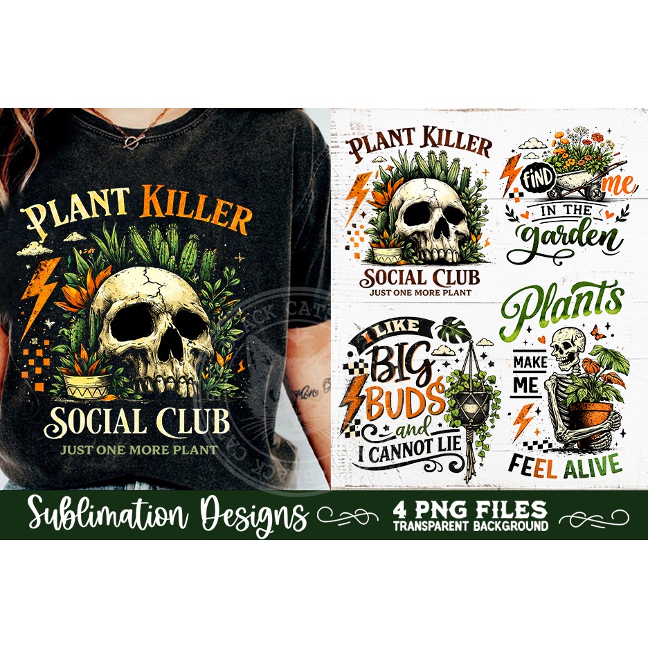 Plant Lover PNG Sublimation 4 Designs (7) 5