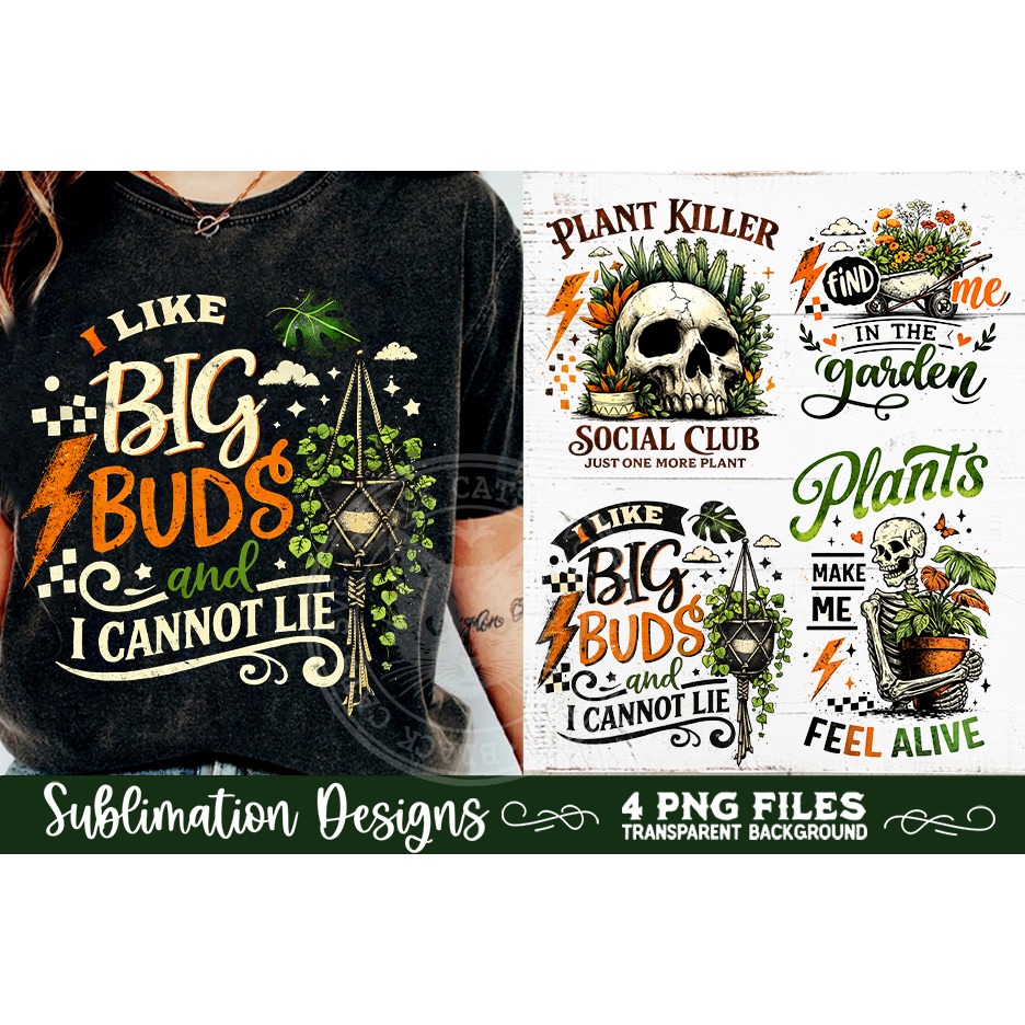 Plant Lover PNG Sublimation 4 Designs (7) 6