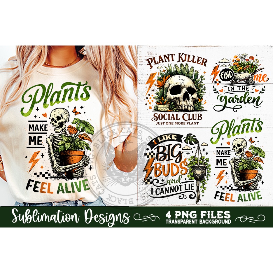Plant Lover PNG Sublimation 4 Designs (7) 7