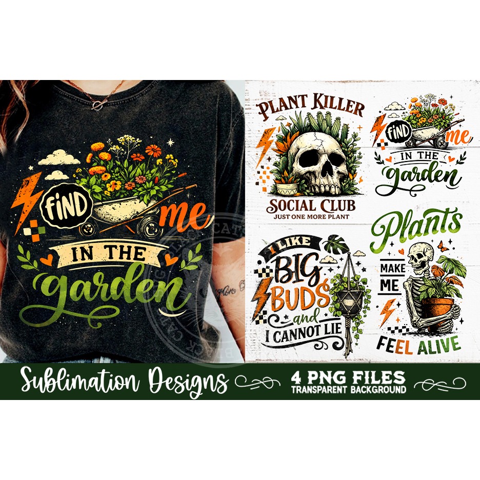 Plant Lover PNG Sublimation 4 Designs (7) 8