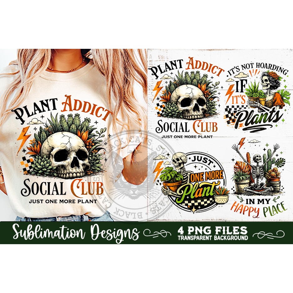 Plant Lover PNG Sublimation 4 Designs (8) 8