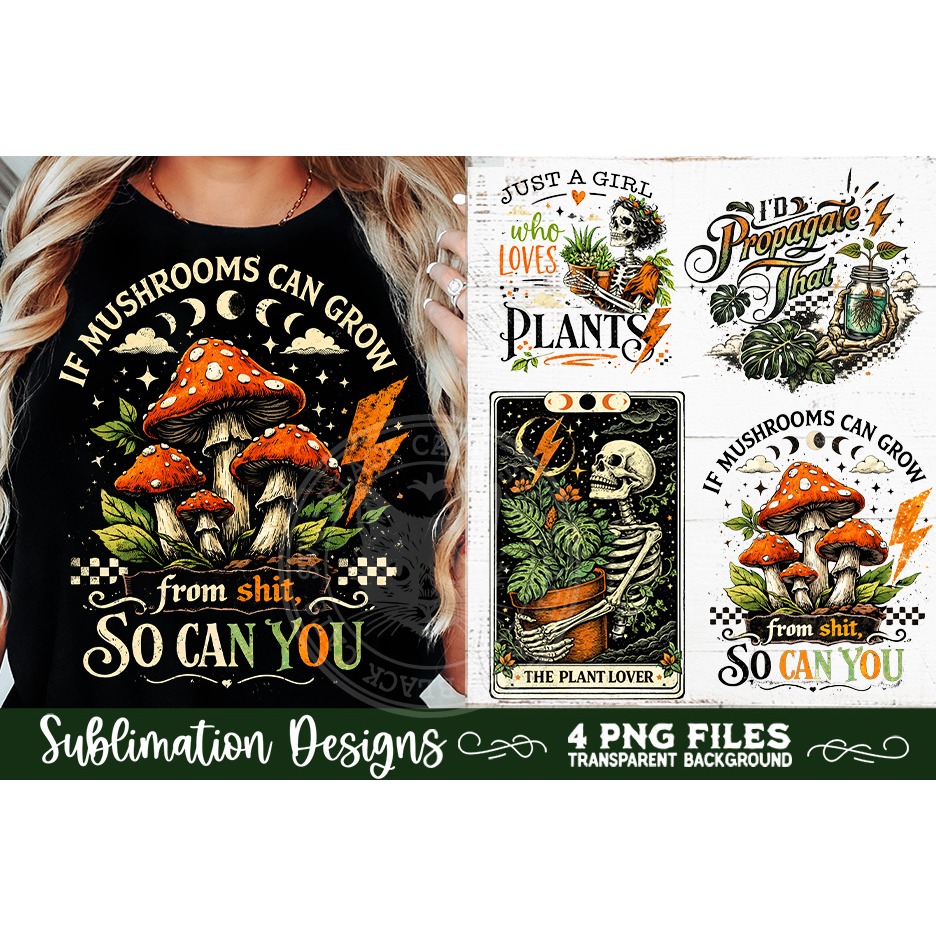 Plant Lover PNG Sublimation 4 Designs (9) 4
