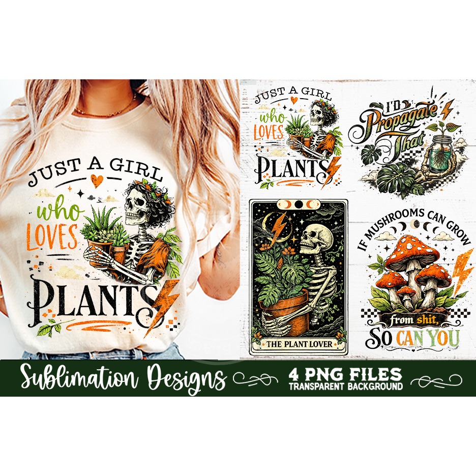 Plant Lover PNG Sublimation 4 Designs (9) 6