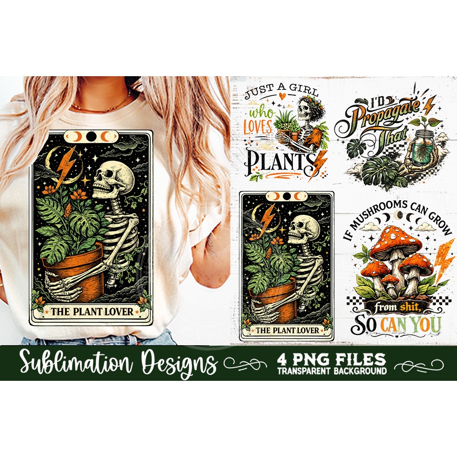 Plant Lover PNG Sublimation 4 Designs (9) 7