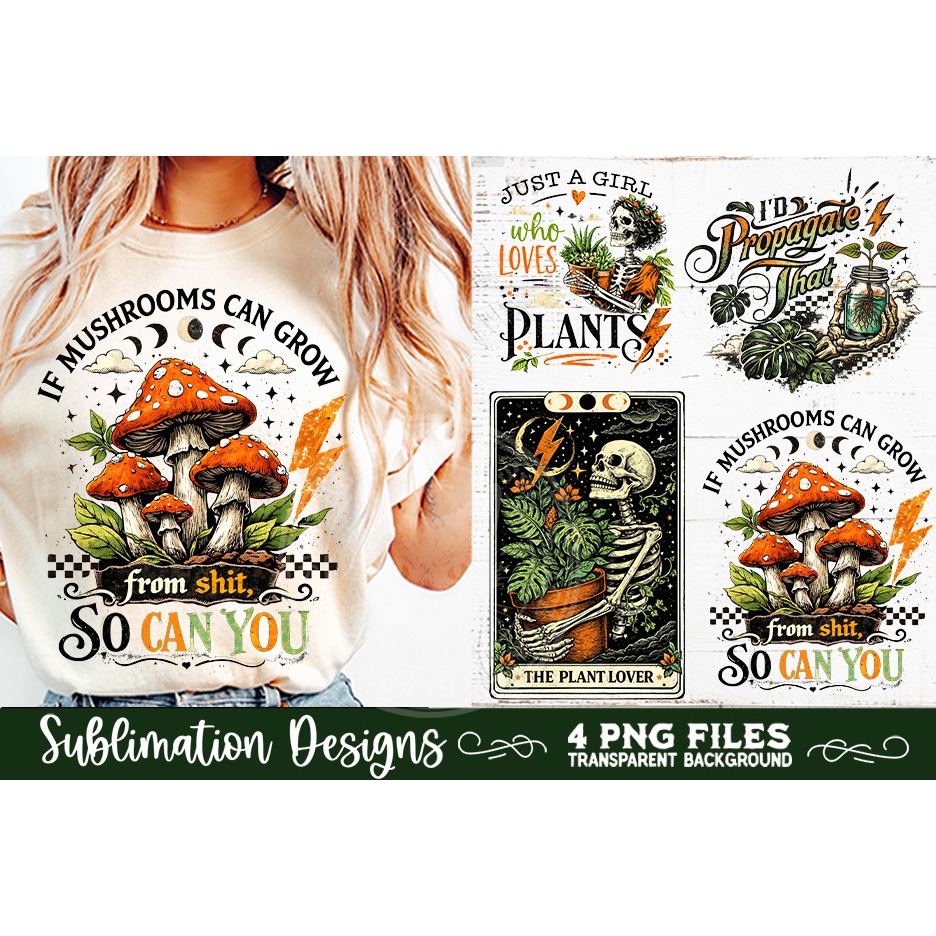Plant Lover PNG Sublimation 4 Designs (9) 8