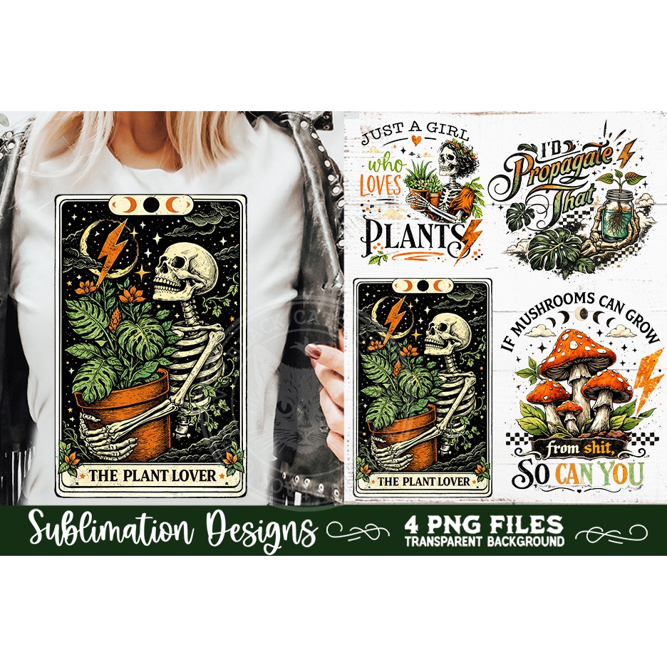 Plant Lover PNG Sublimation 4 Designs (9) 10