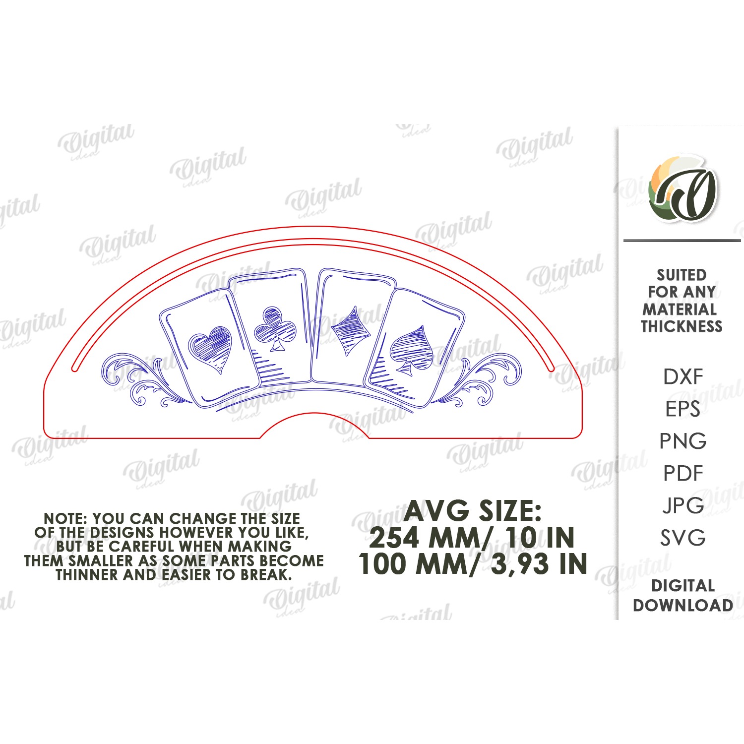 Playing Card Holder Laser Cut. Playing Card Stand SVG (4) 2