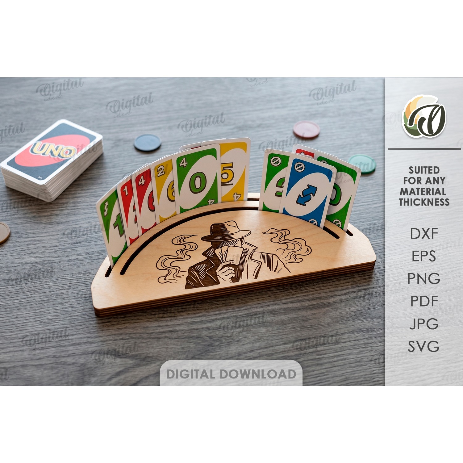 Playing Card Holders Bundle Laser Cut. Card Stand SVG 2