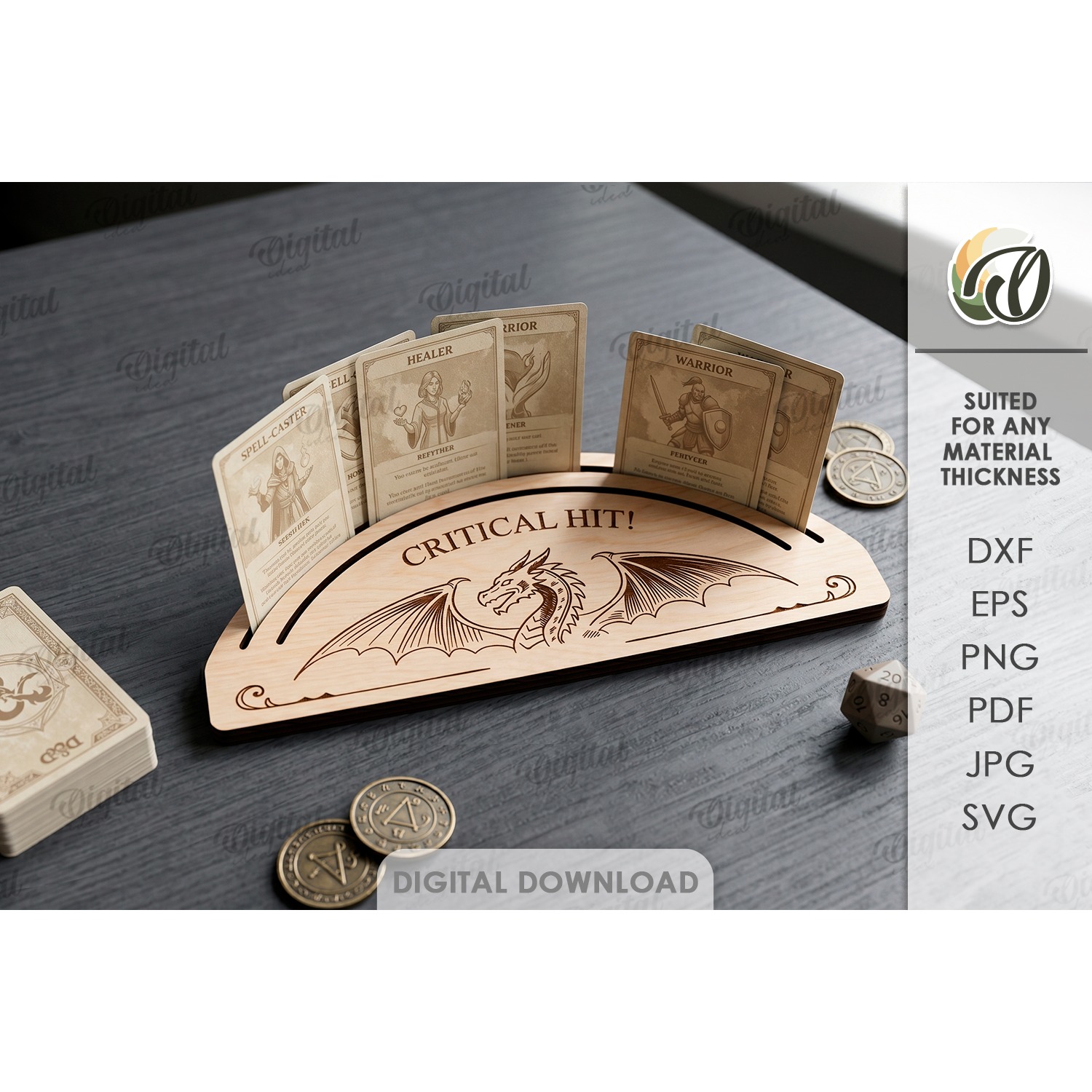Playing Card Holders Bundle Laser Cut. Card Stand SVG 8