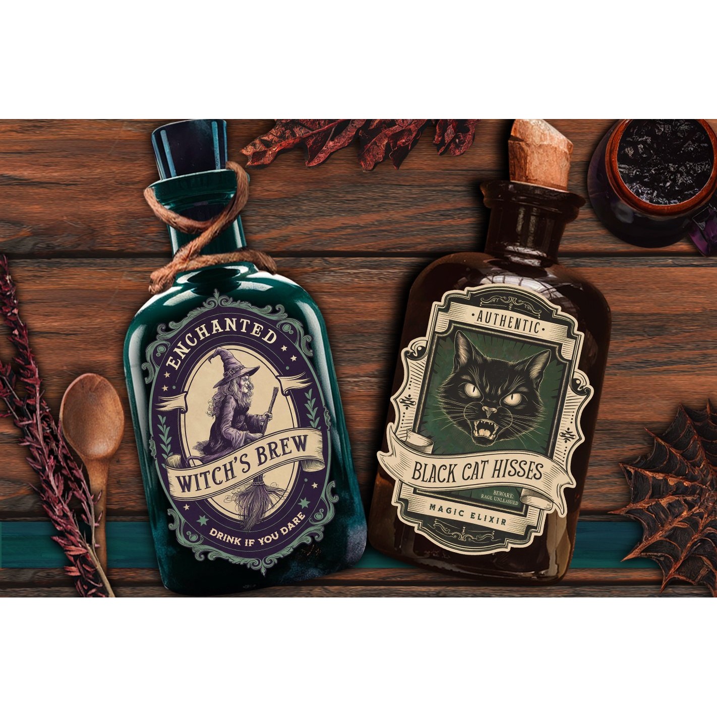 Potion labels, Halloween Labels Stickers, Witch Apothecary (4) 3