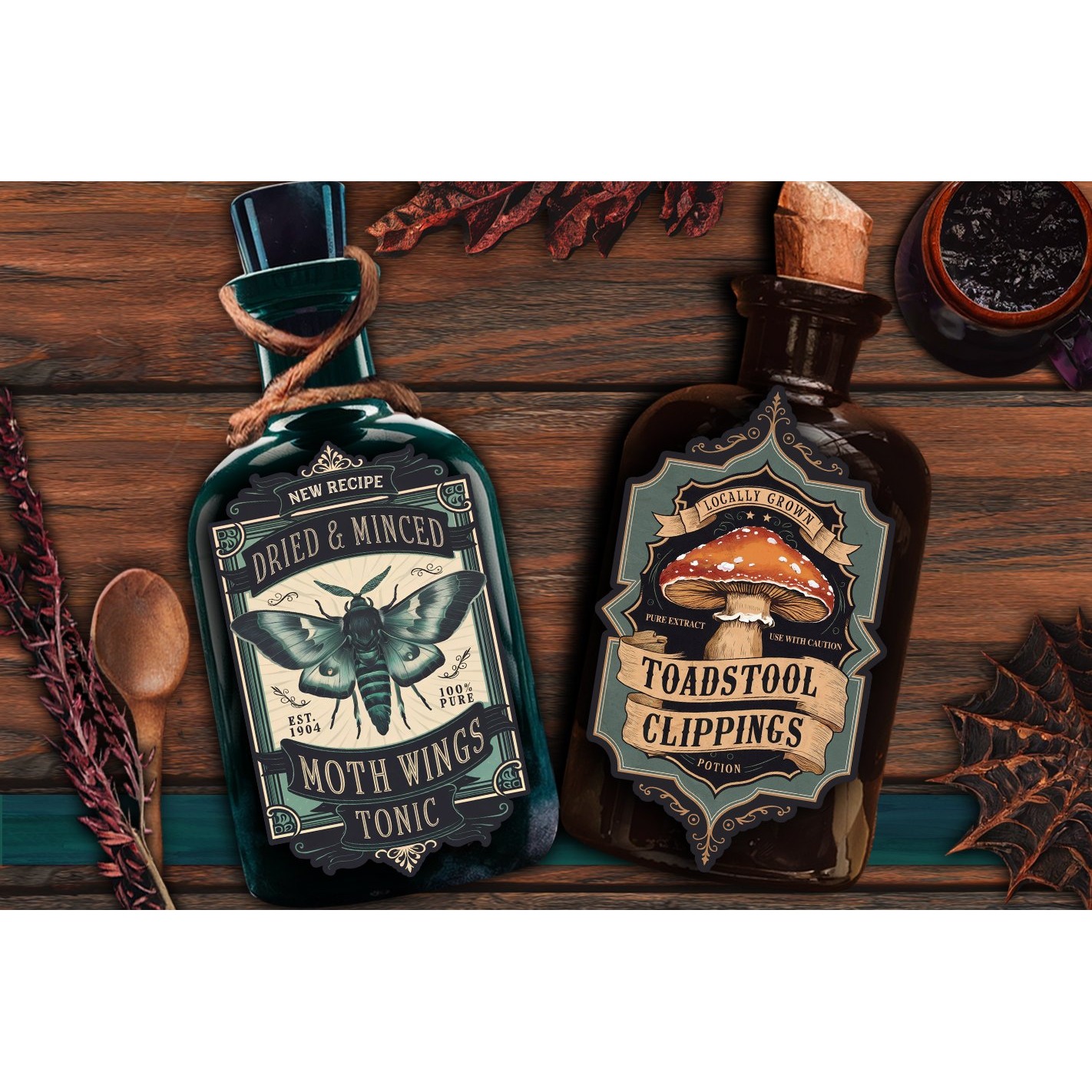 Potion labels, Halloween Labels Stickers, Witch Apothecary (5) 3