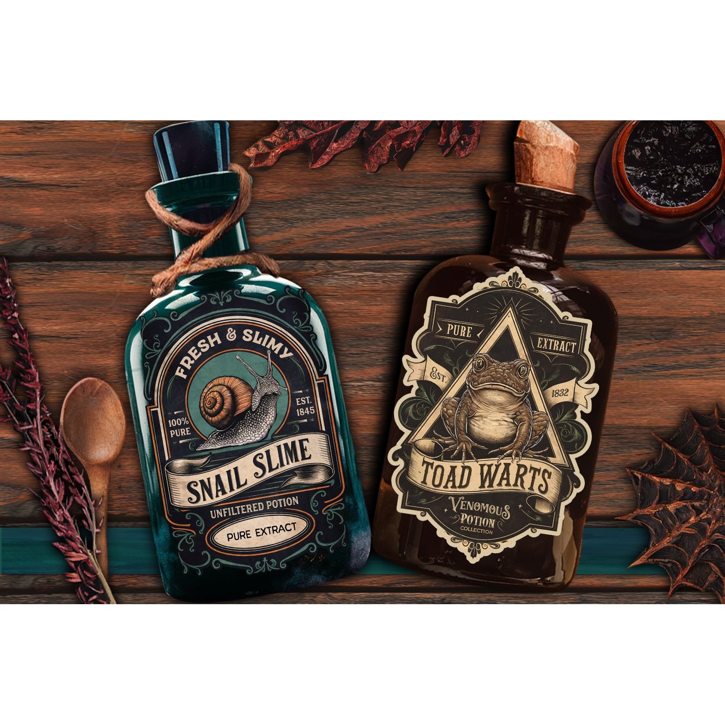 Potion labels, Halloween Labels Stickers, Witch Apothecary (6) 3
