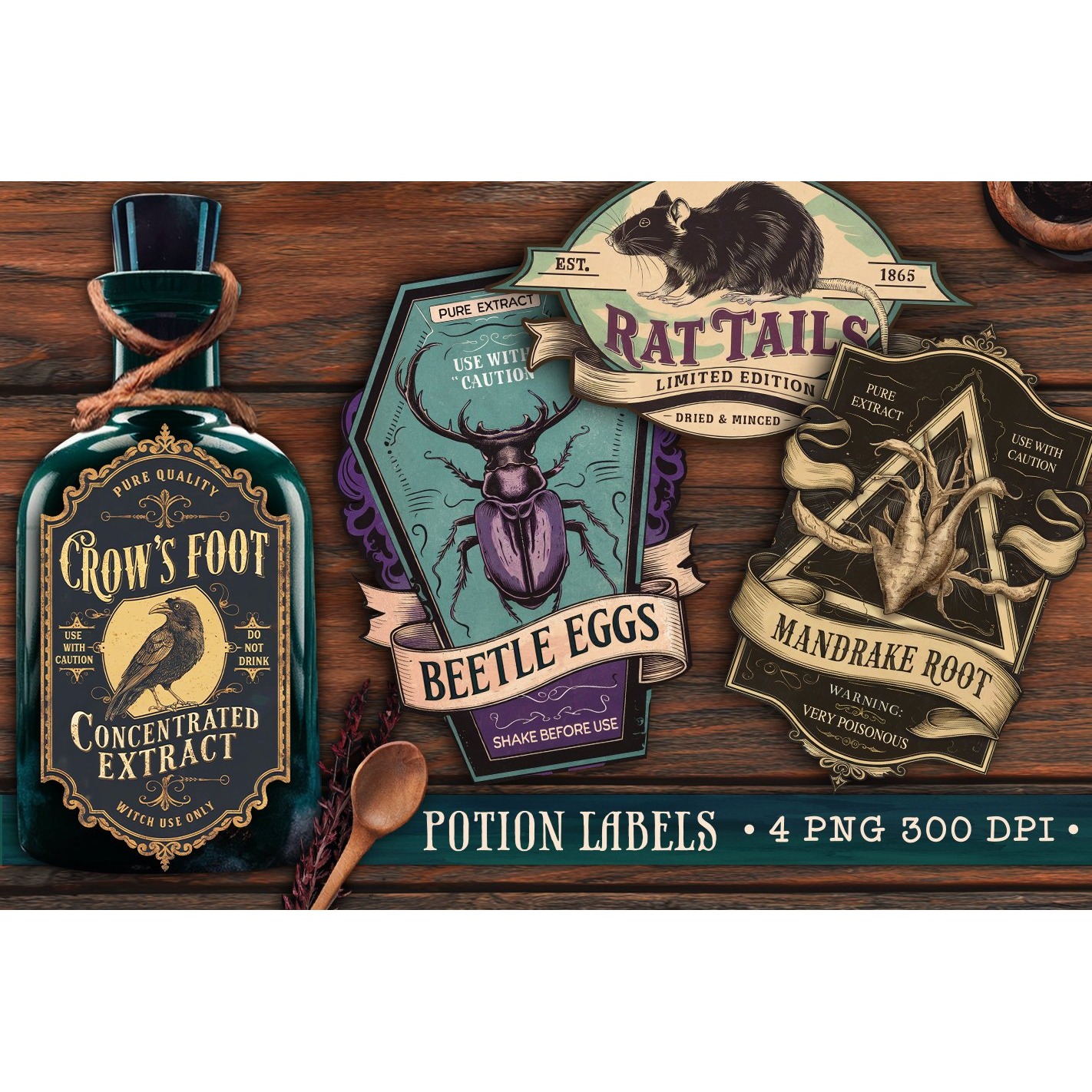 Potion labels, Halloween Labels Stickers, Witch Apothecary (7)