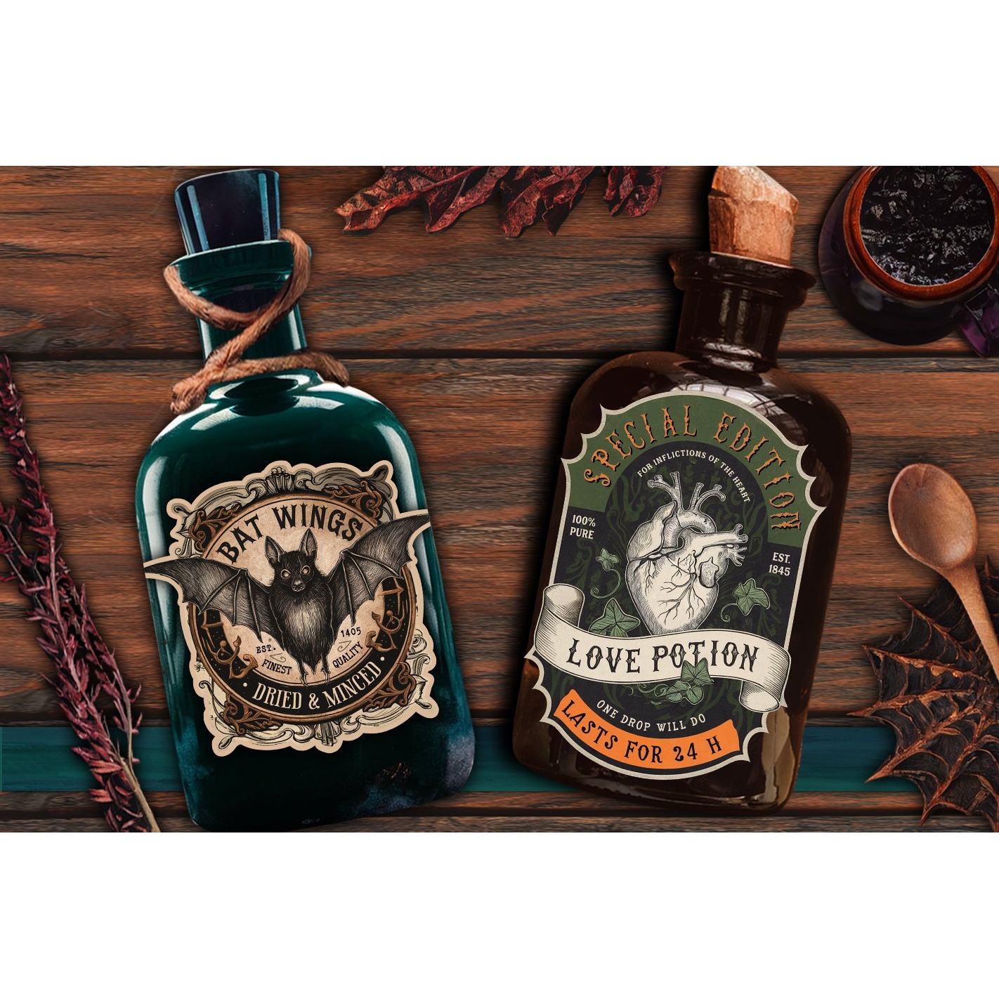 Potion labels, Halloween Labels Stickers, Witch Apothecary (8) 3