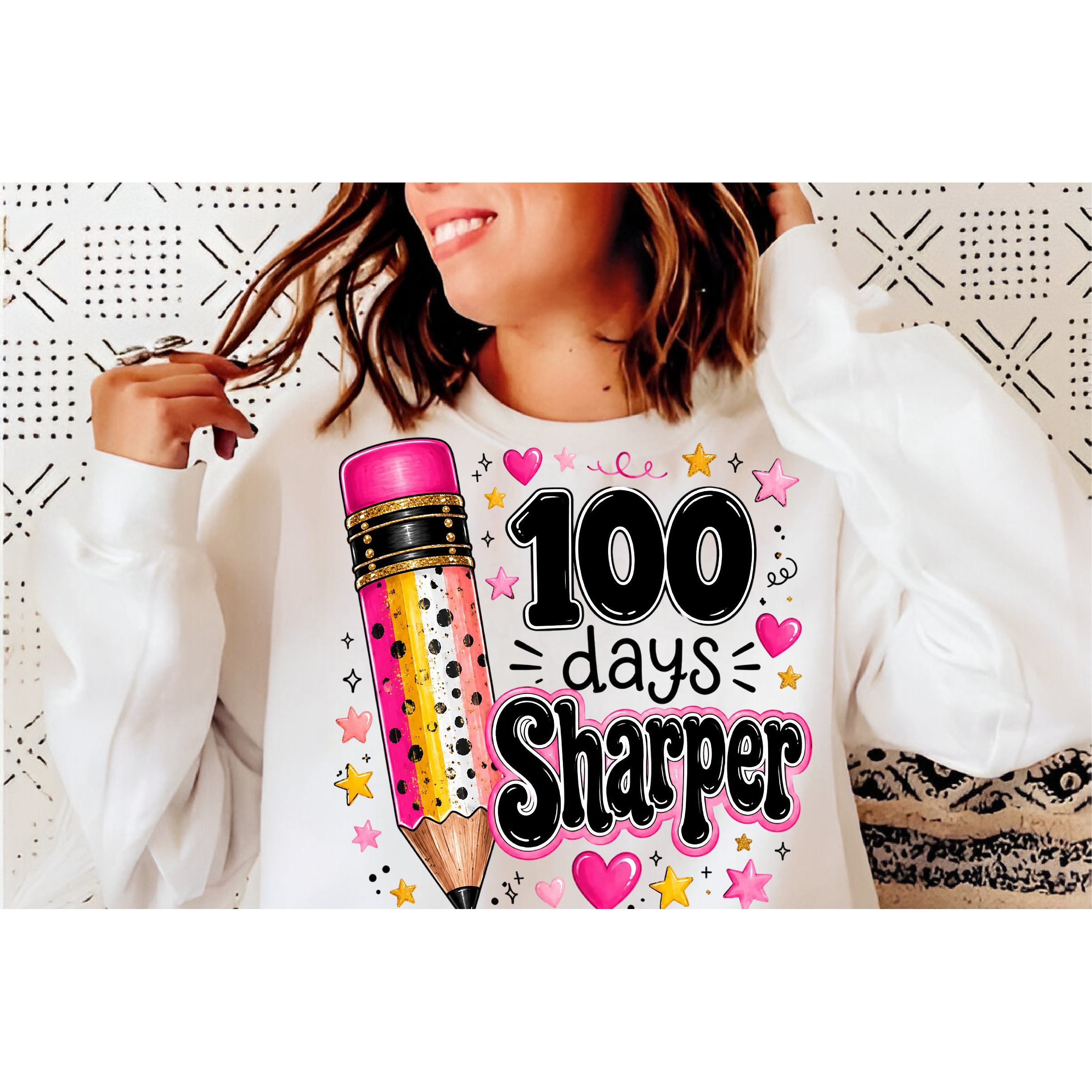 Preppy 100 Days of School PNG (2) 2