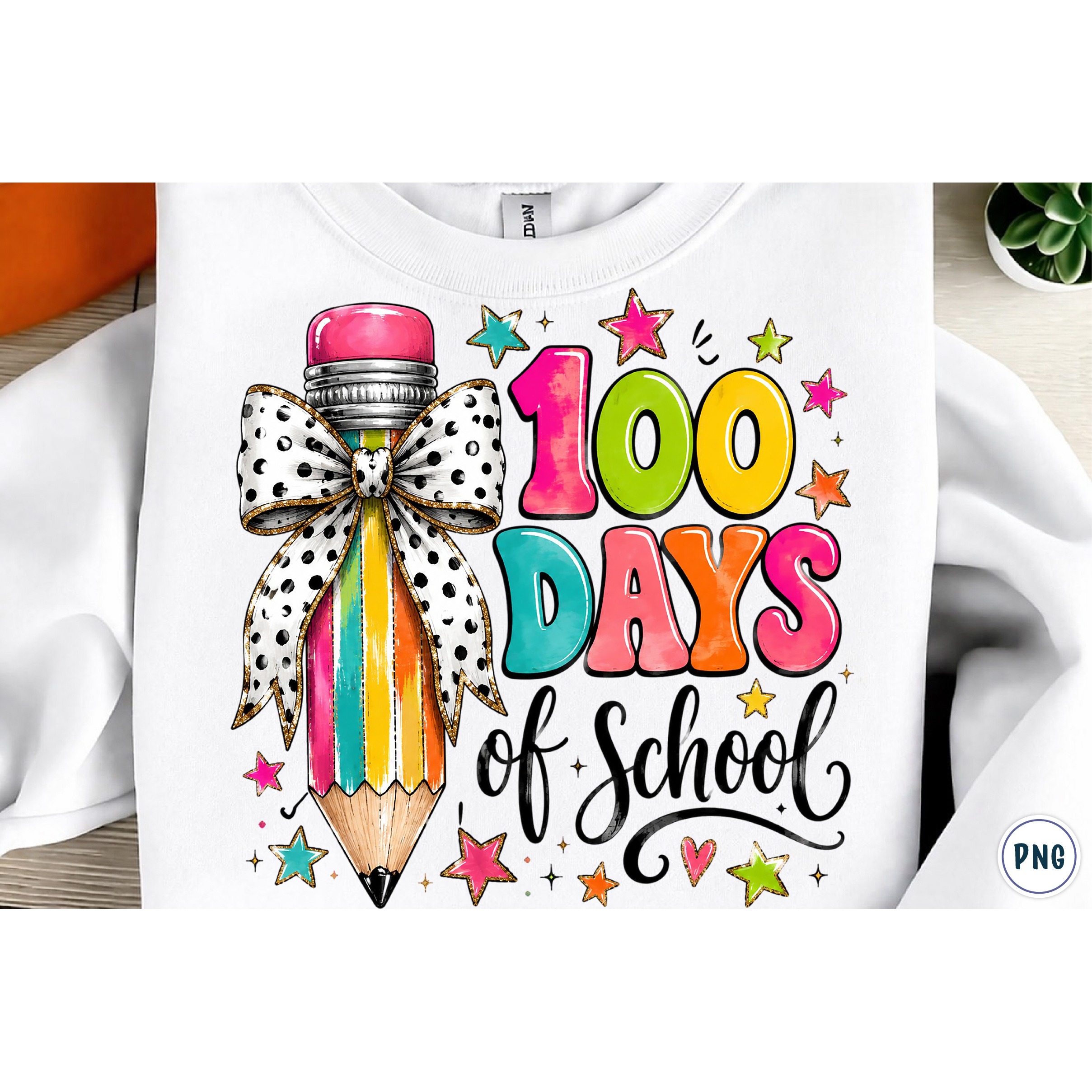 Preppy 100 Days of School PNG (3) 2
