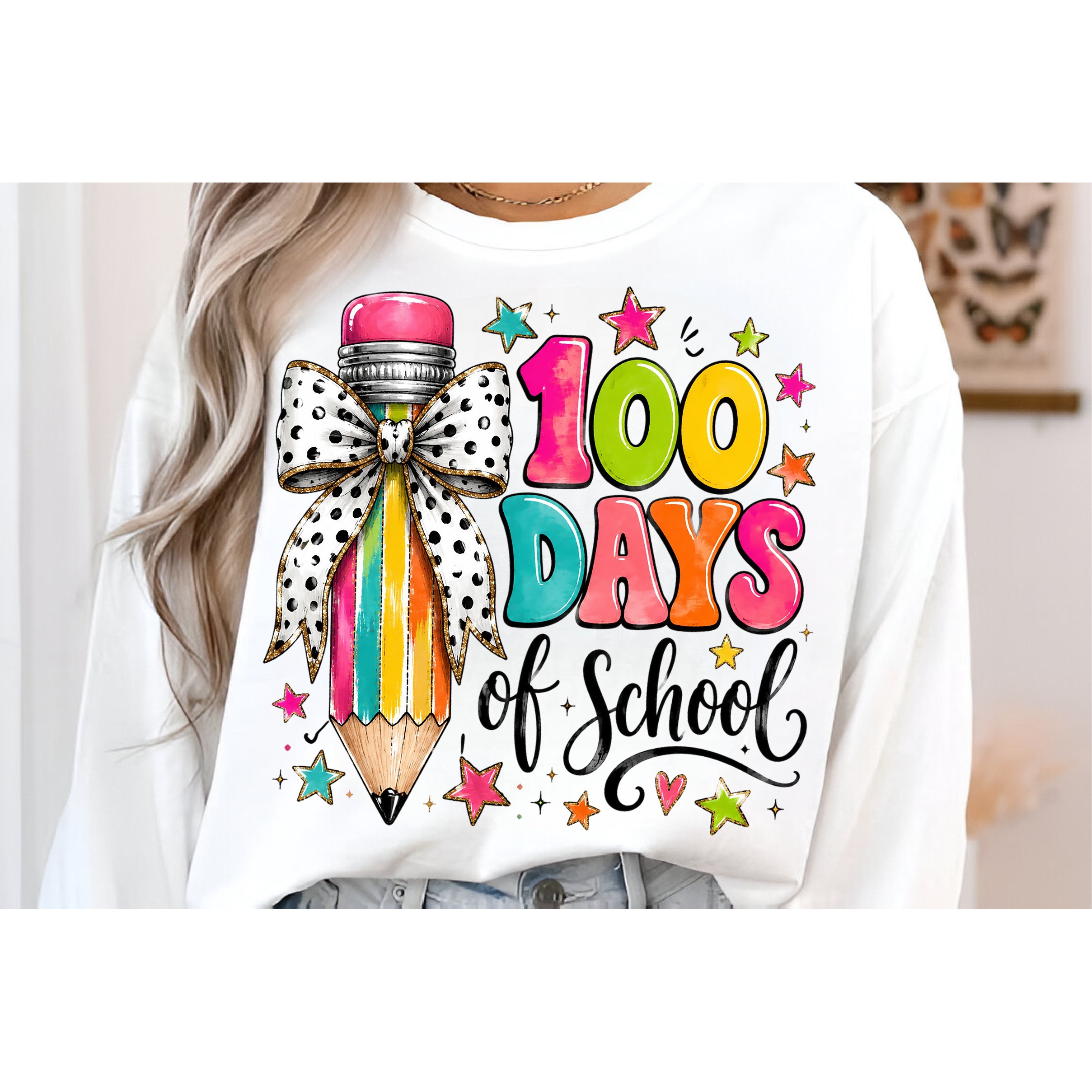 Preppy 100 Days of School PNG (3) 3