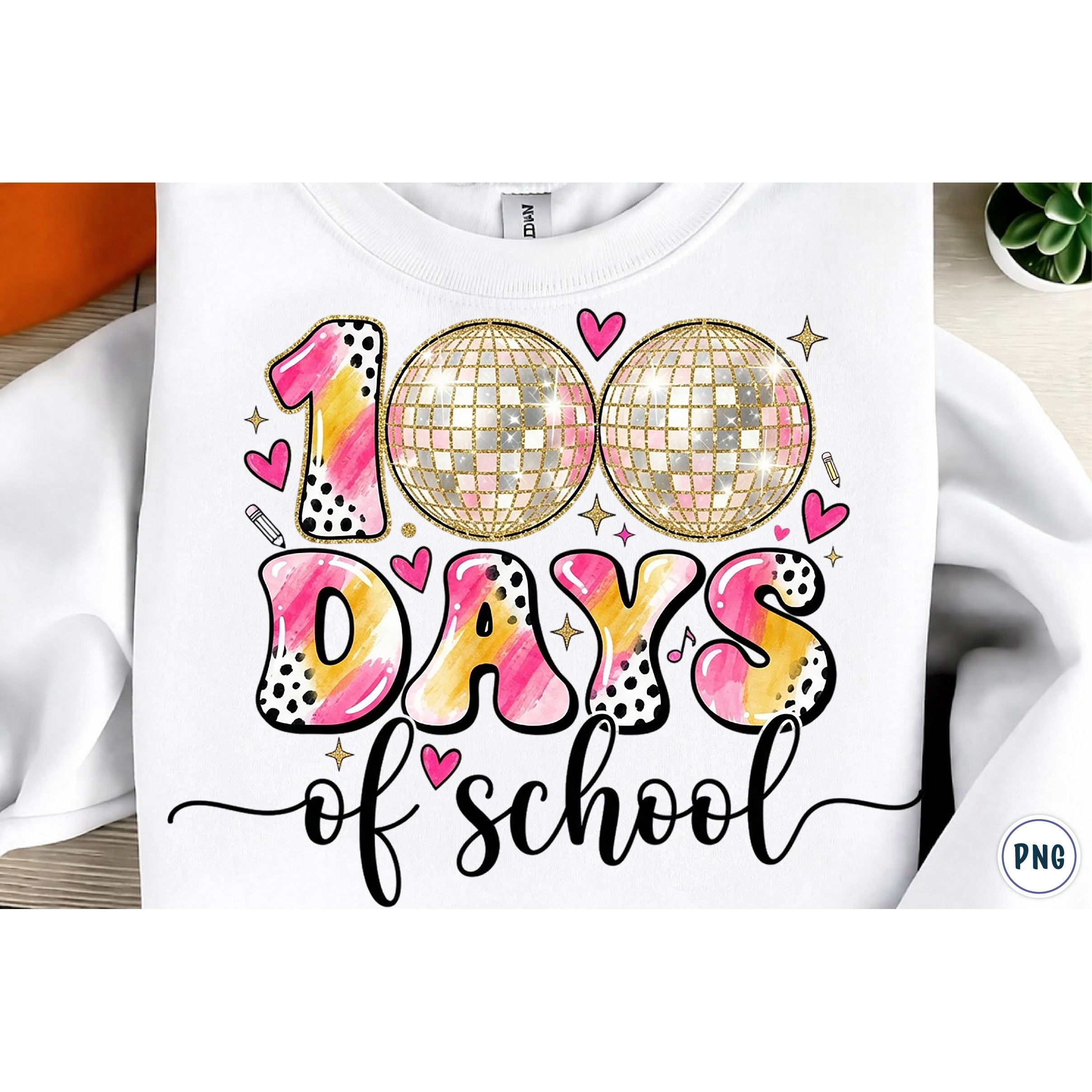 Preppy 100 Days of School PNG (4) 2