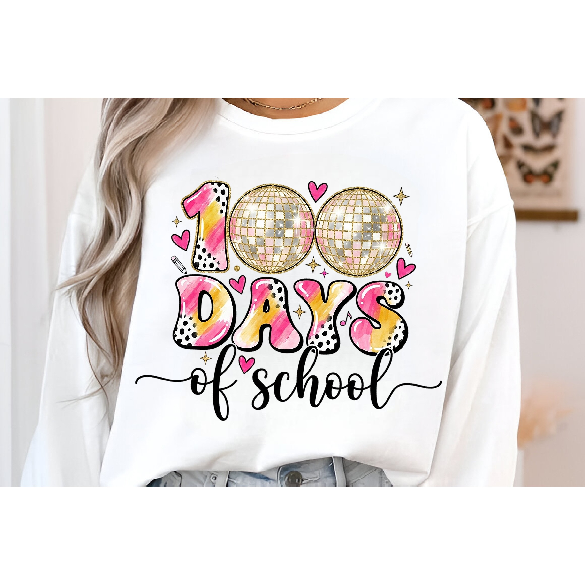 Preppy 100 Days of School PNG (4) 4