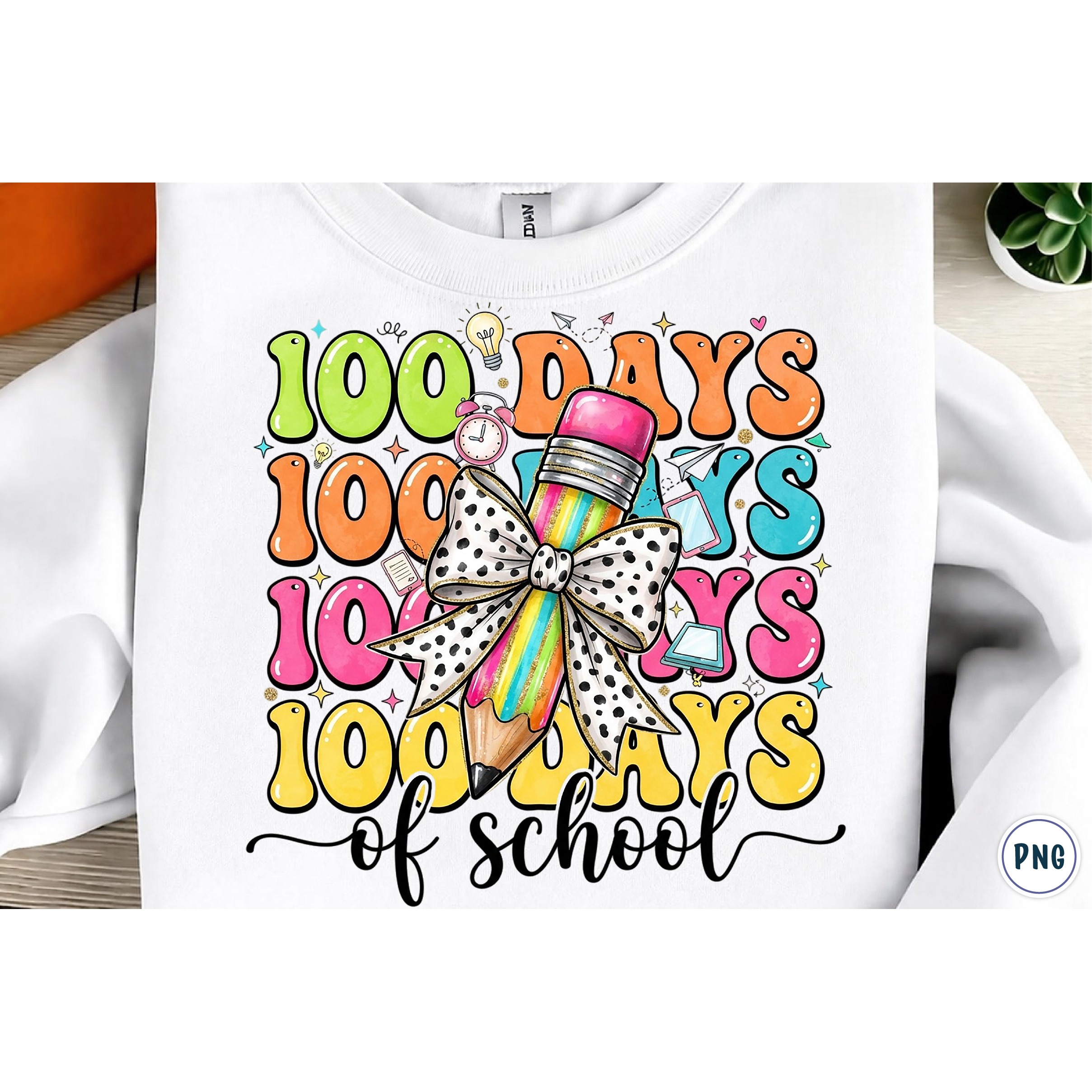 Preppy 100 Days of School PNG (5) 2